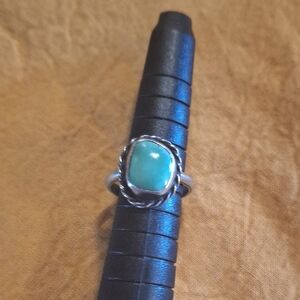 Real Silver Turquoise Ring